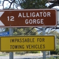 Alligator Gorge turnoff